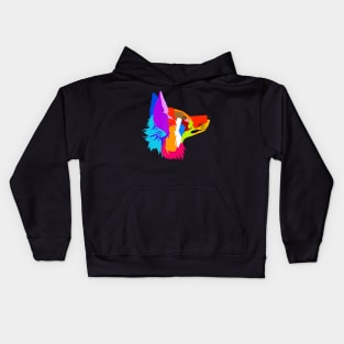 Coloring cute Fox Gift for Foxes, Forest & Animal Lovers Kids Hoodie